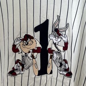 Warner Bros. Studio Store Looney Tunes ACME All Stars Pinstripe Baseball Jersey